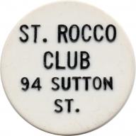 Unknown - ST. ROCCO CLUB 94 SUTTON ST. - GOOD FOR 20¢ IN TRADE