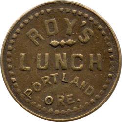 Portland, Oregon (Multnomah County) - ROY&#039;S LUNCH PORTLAND ORE.