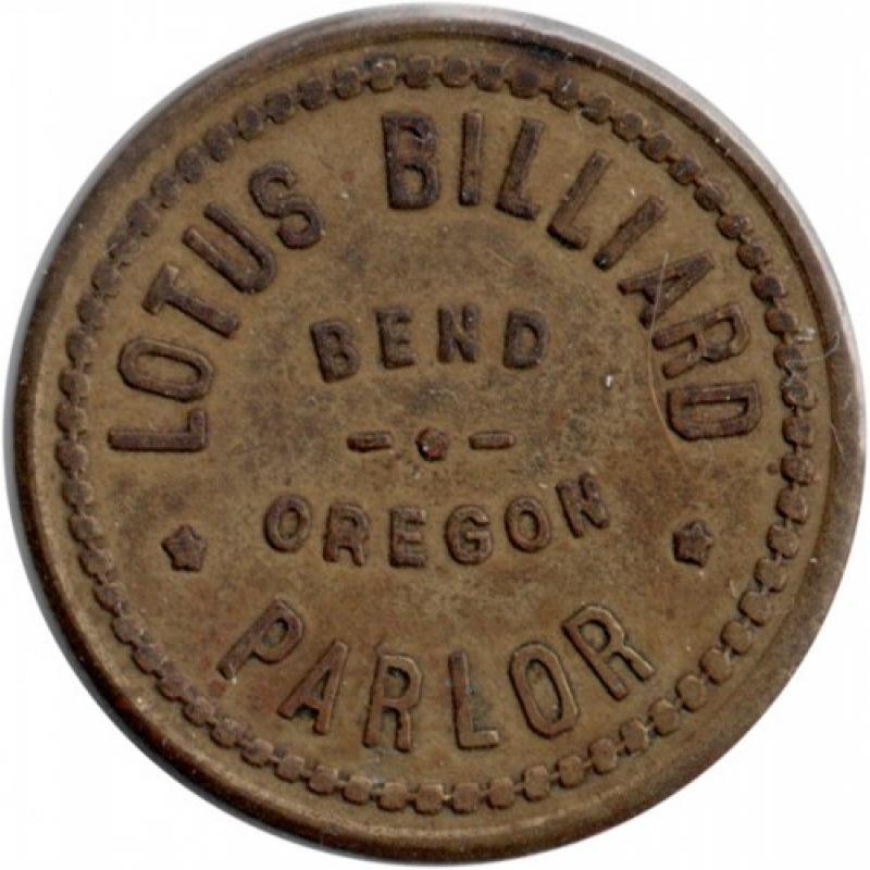 Lotus Billiard Parlor - Good For 25¢ In Trade - Bend, Deschutes County, Oregon