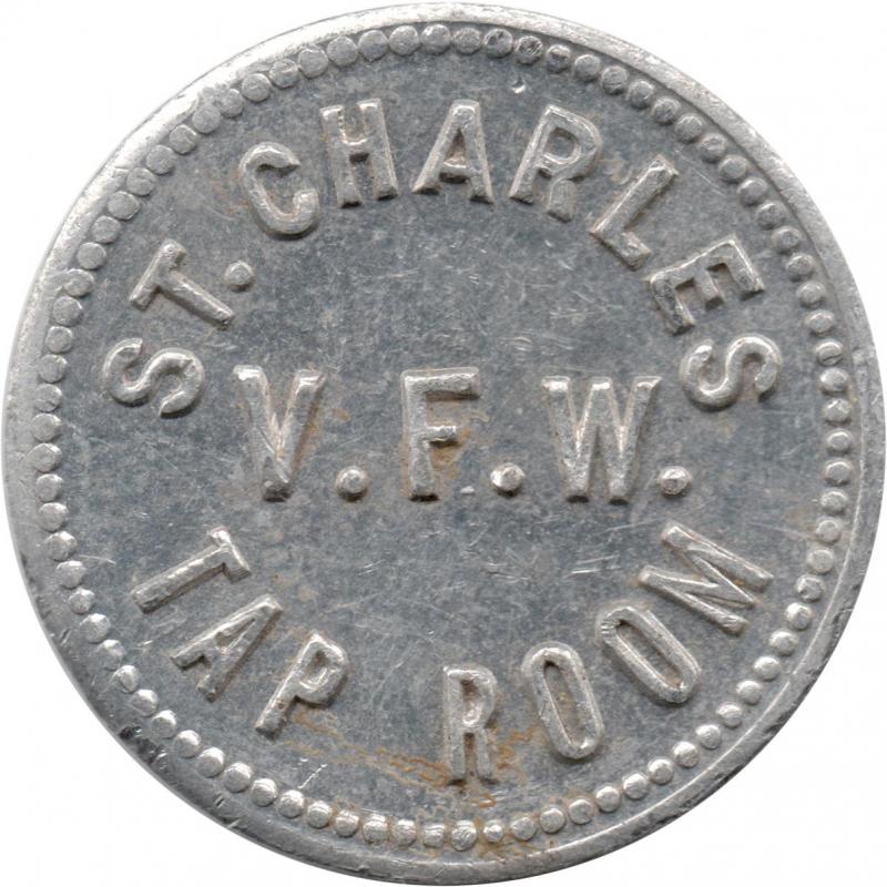 Saint Charles, Illinois (Kane County) - st. charles v.f.w. tap room - good for 10¢ in merchandise