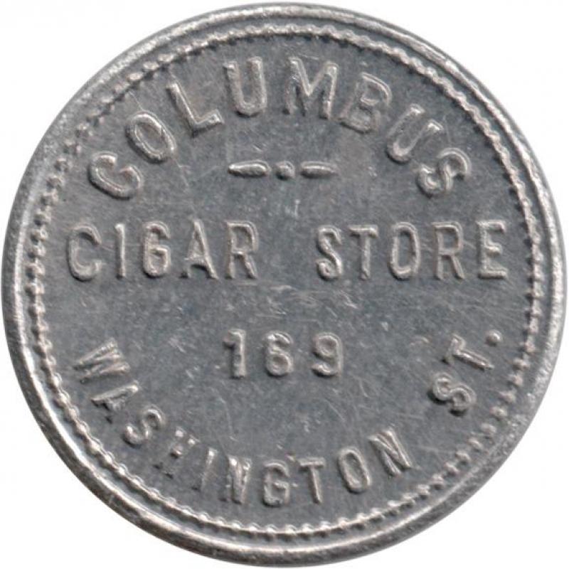 Seattle, Washington (King County) - COLUMBUS CIGAR STORE 169 WASHINGTON ST. - Good For 10¢ In Trade
