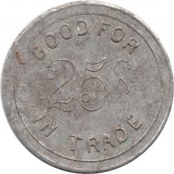 Unknown - I.J. HARTZ - GOOD FOR 25¢ IN TRADE - Possibly Akron, Ohio