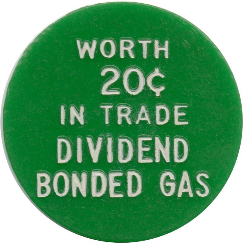 Iowa City, Iowa (Johnson County) - Worth 20¢ In Trade Dividend Bonded Gas - Worth 20¢ In Trade Dividend Bonded Gas