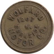 Portland, Oregon (Multnomah County) - WOLFARD 1207 W. BURNSIDE MOTOR CO. - GOOD FOR 1 GAL GASOLINE
