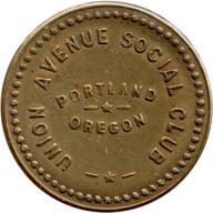 Portland, Oregon (Multnomah County) - UNION AVENUE SOCIAL CLUB PORTLAND OREGON - GOOD FOR 5¢ IN TRADE