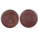 HULL ENGLAND 1812 LION PICTORIAL LEAD WORKS ½d TOKEN