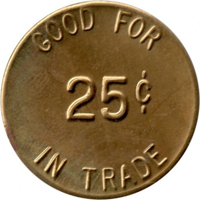 California Exonumist Society - 25 Year Anniversary 1985 - Good For 25¢ In Trade - Fullerton, Orange County, California