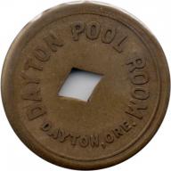 Dayton Pool Room - Good For 25¢ In Trade - Dayton, Yamhill County, Oregon