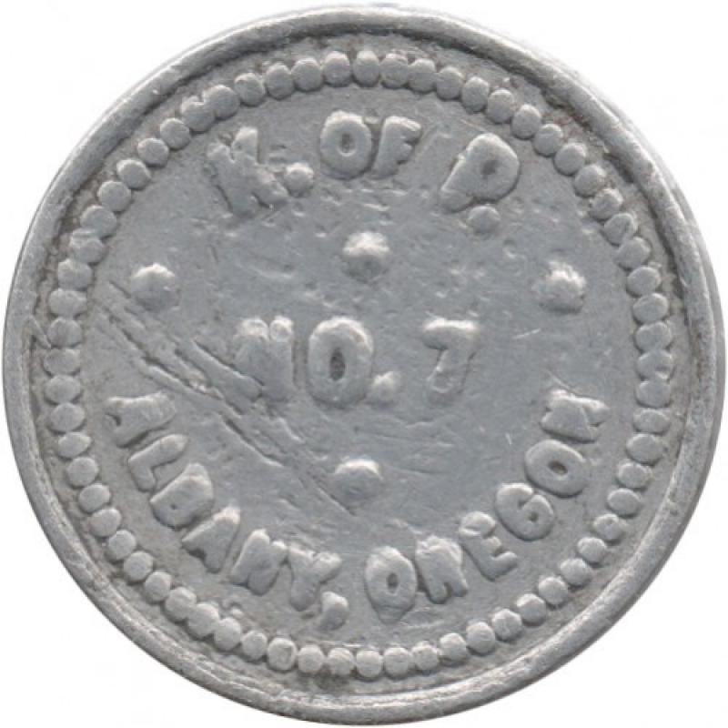 K. OF P. No. 7 - 5¢ - Albany, Linn County, Oregon