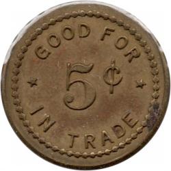 Condon Elks 1869 - Good For 5¢ In Trade - Condon, Gilliam County, Oregon