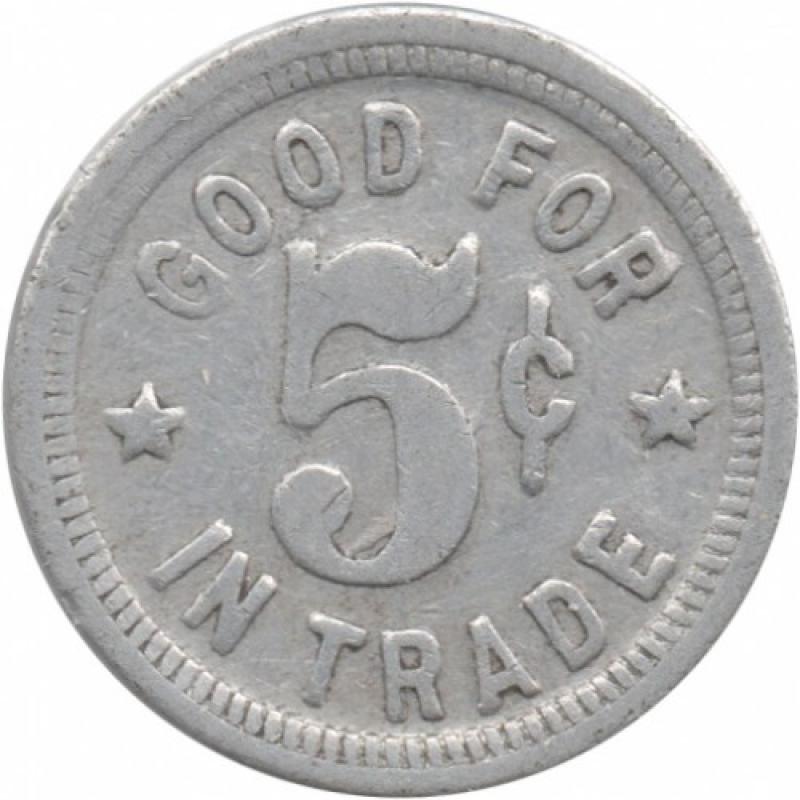 Moose Club 1411 - Good For 5¢ In Trade - Corvallis, Benton County, Oregon