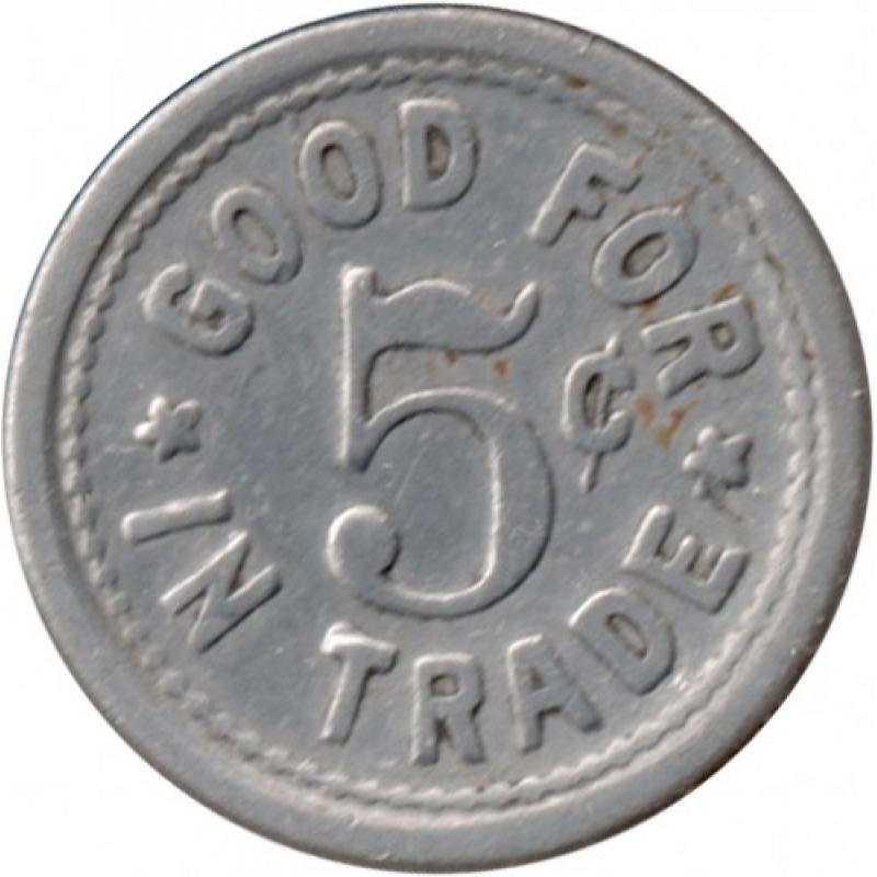 M. Barkley - Good For 5¢ In Trade - Phoenix, Jackson County, Oregon