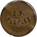 C.P. Peoples - Good For 12½¢ In Trade - Sumpter, Baker County, Oregon
