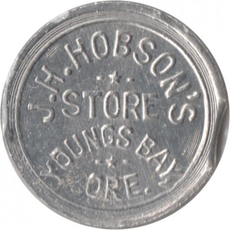 J.H. Hobson&#039;s Store - Good For 5¢ In Trade - Youngs Bay, Clatsop County, Oregon