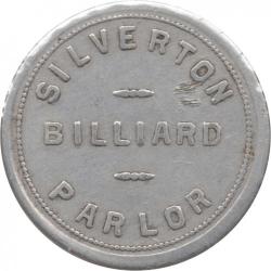 Silverton Billiard Parlor - Good For 1.00 In Trade - Silverton, Marion County, Oregon