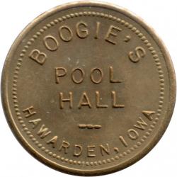 Hawarden, Iowa - Boogie&#039;s Pool Hall - 25c In Trade