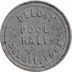 Deloit, Iowa - Deloit Pool Hall - 5c In Trade