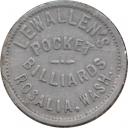 Rosalia, Washington - Lewallen&#039;s Pocket Billiards - Good For 5¢ In Trade