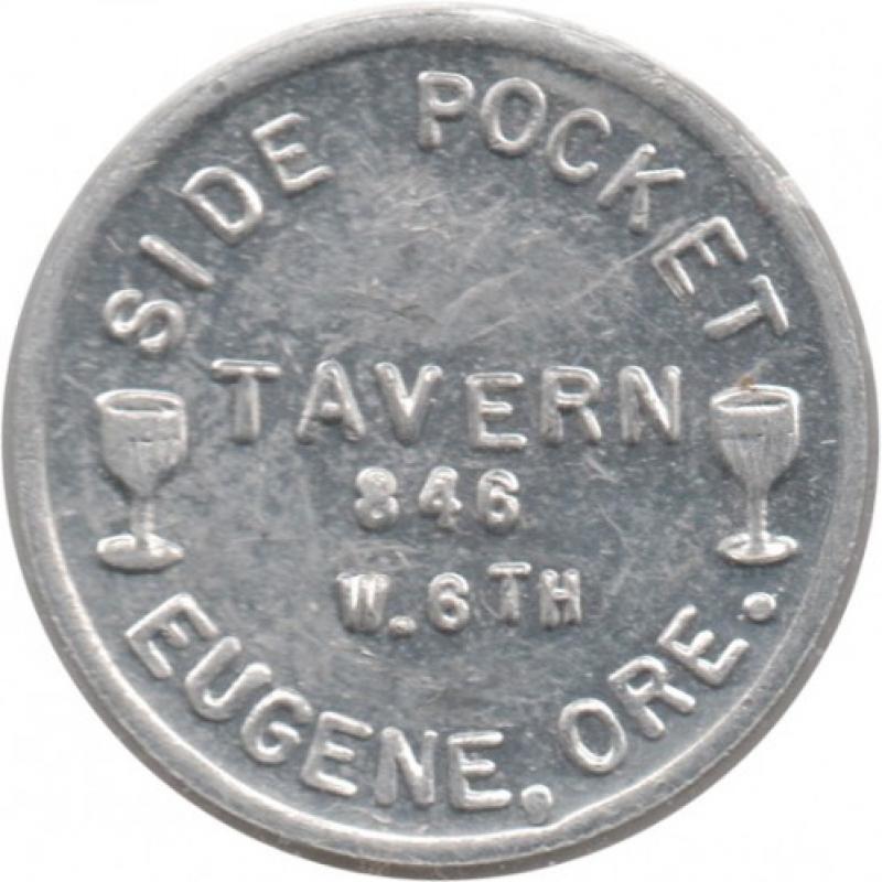 Side Pocket Tavern - 846 W. 6th - Good For 5¢ In Trade - Eugene, Lane County, Oregon