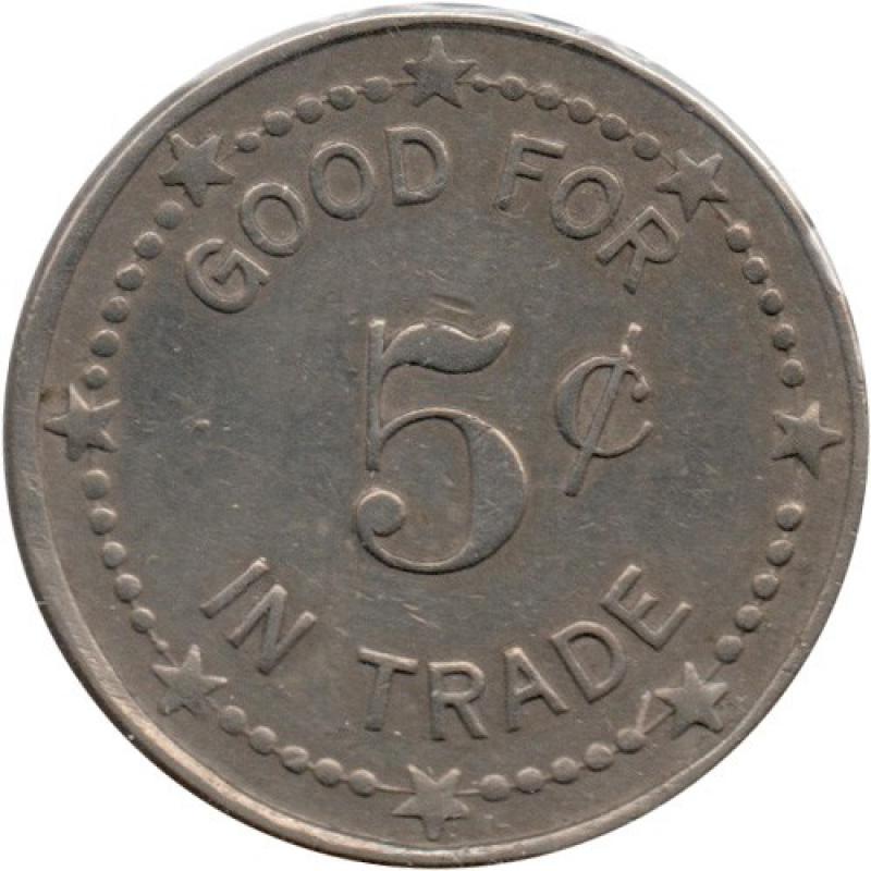 American War Veterans League - Good For 5¢ In Trade - Portland, Multnomah County, Oregon