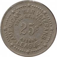 American War Veterans League - Good For 25¢ In Trade - Portland, Multnomah County, Oregon