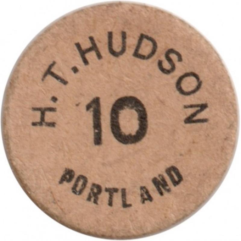 H.T. Hudson - 10 - same both sides - cardboard - Portland, Multnomah County, Oregon