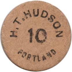 H.T. Hudson - 10 - same both sides - cardboard - Portland, Multnomah County, Oregon