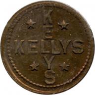 Kellys (crossed) - Good For 2½¢ In Trade - Portland, Multnomah County, Oregon