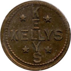 Kellys (crossed) - Good For 2½¢ In Trade - Portland, Multnomah County, Oregon