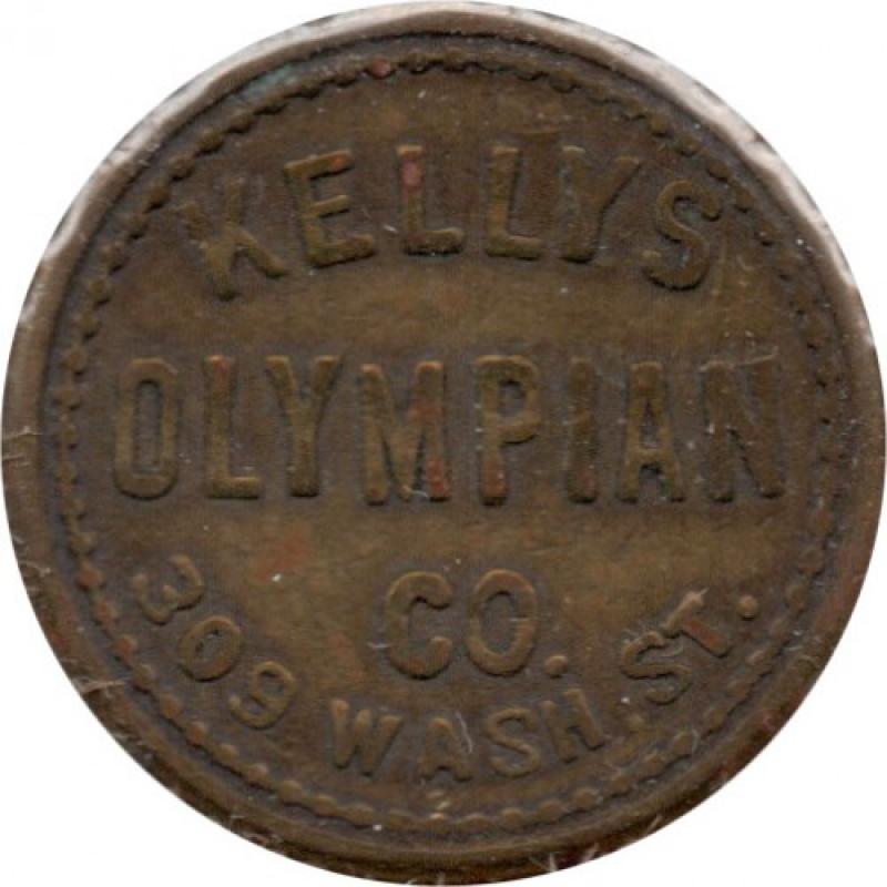 Kellys Olympian Co. 309 Wash. St. - Kellys (crossed) - Portland, Multnomah County, Oregon