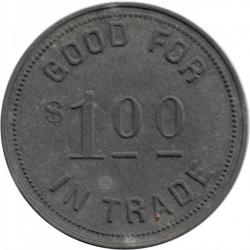 Dinty Moore&#039;s Buffet - 819 S.W. Washington. - Good For $1.00 In Trade - zinc - Portland, Multnomah County, Oregon