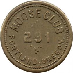 Moose Club 291 - Moose Logo - brass - Portland, Multnomah County, Oregon