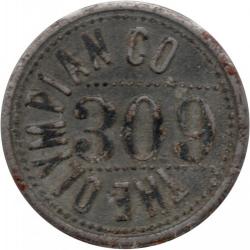 The Olympian Co. - 309 - Good For 2½¢ In Trade - Steel - Portland, Multnomah County, Oregon