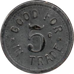 The Olympian Co. - 309 - Good For 5¢ In Trade - steel - Portland, Multnomah County, Oregon